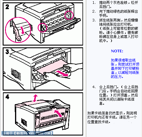 打印机卡纸怎么办 故障清除(图文) 打印机卡纸怎么办 故障清除(图文)